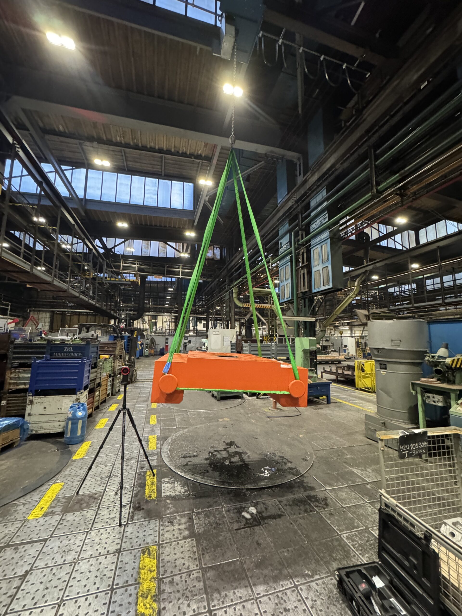 Zatěžovací zkouška jeřábu